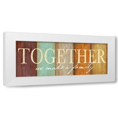 Family Sentiment Sign II Spice White Modern Wood Framed Art Print by Coulter, Cynthia