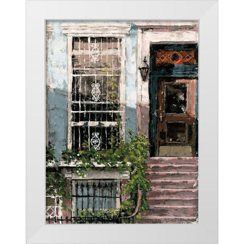 New York Neighborhood I White Modern Wood Framed Art Print by Cusson, Marie Elaine