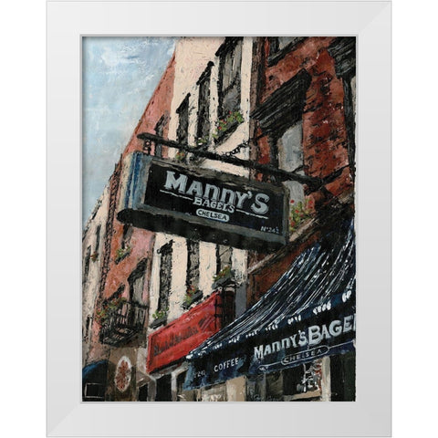 New York Neighborhood II White Modern Wood Framed Art Print by Cusson, Marie Elaine