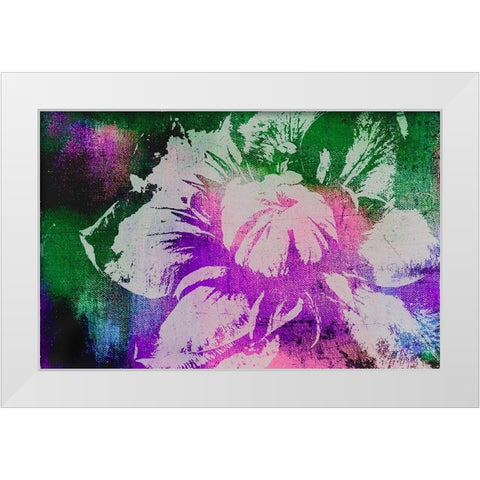 Color Pop Flower White Modern Wood Framed Art Print by Tyrrell, Lu Anne