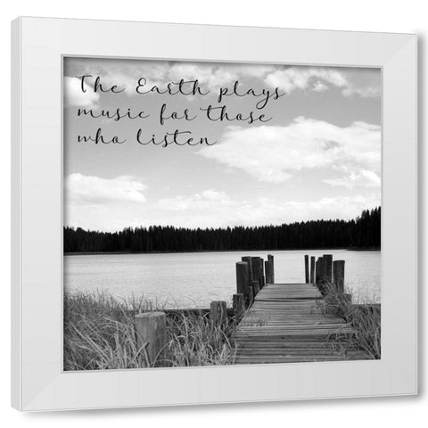 Baron Lake White Modern Wood Framed Art Print by Tyrrell, Lu Anne