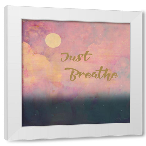 Just Breathe  White Modern Wood Framed Art Print by Kushnir, Tammy
