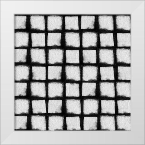 Shibori Black I White Modern Wood Framed Art Print by Green, Nancy