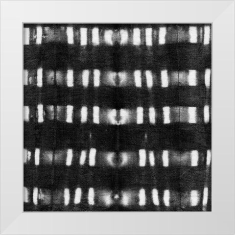 Shibori Black II White Modern Wood Framed Art Print by Green, Nancy