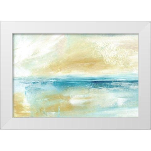 Dreamy Seascape  White Modern Wood Framed Art Print by Dundon, Caitlin