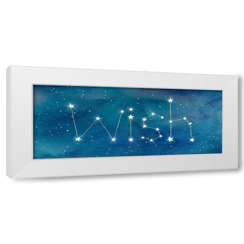 Star Sign Wish White Modern Wood Framed Art Print by Coulter, Cynthia