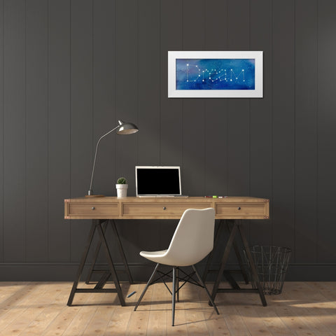 Star Sign Dream White Modern Wood Framed Art Print by Coulter, Cynthia