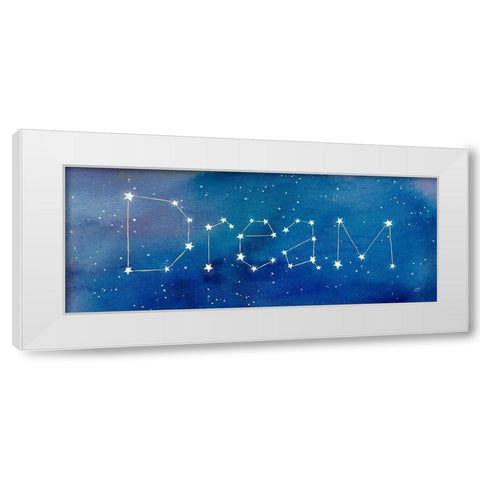 Star Sign Dream White Modern Wood Framed Art Print by Coulter, Cynthia