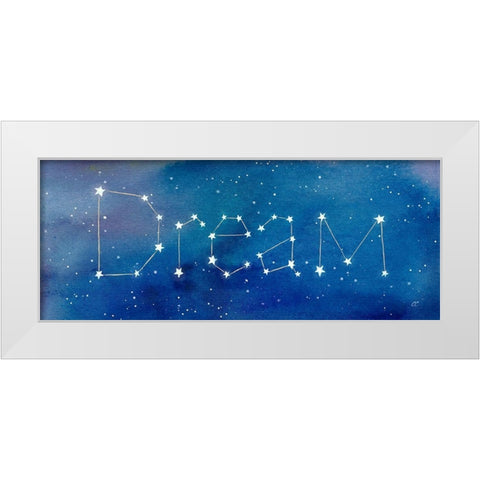 Star Sign Dream White Modern Wood Framed Art Print by Coulter, Cynthia