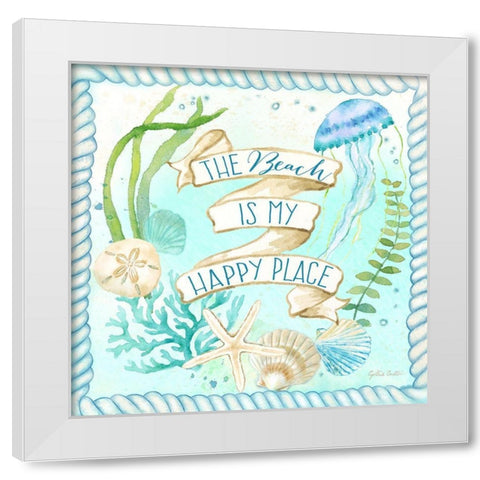 Mermaid Dreams II White Modern Wood Framed Art Print by Coulter, Cynthia