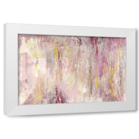 Blush Gold Landscape White Modern Wood Framed Art Print by Tre Sorelle Studios