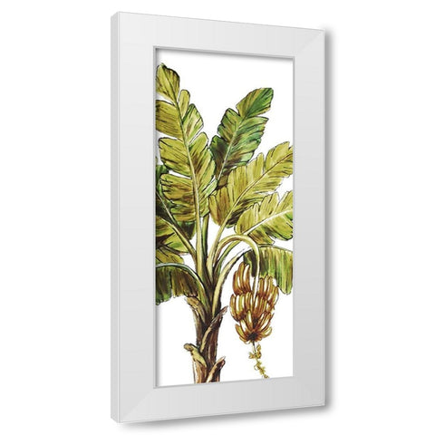 Tropical Palm Paradise II White Modern Wood Framed Art Print by Tre Sorelle Studios