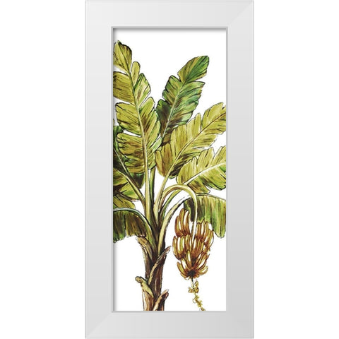 Tropical Palm Paradise II White Modern Wood Framed Art Print by Tre Sorelle Studios