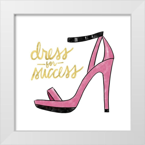 Goal Digger II Success White Modern Wood Framed Art Print by Noonday Design