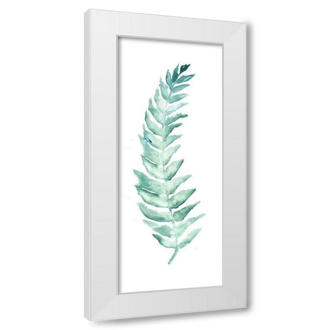 Botanical Fern Single I White Modern Wood Framed Art Print by Tre Sorelle Studios