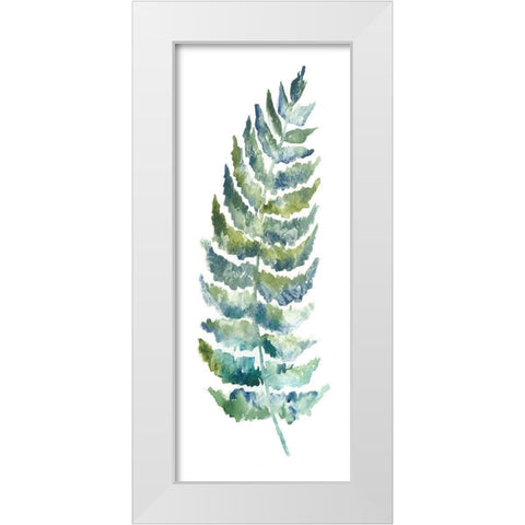 Botanical Fern Single III White Modern Wood Framed Art Print by Tre Sorelle Studios