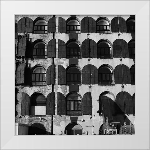 Windows White Modern Wood Framed Art Print by Betancourt, Jose