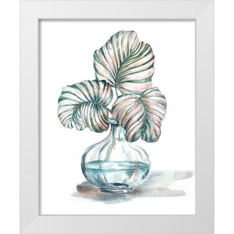 Island Tropics Frond in Bottle IV White Modern Wood Framed Art Print by Tre Sorelle Studios