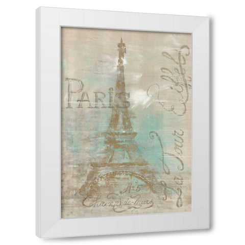Champs de Mars White Modern Wood Framed Art Print by Cusson, Marie-Elaine