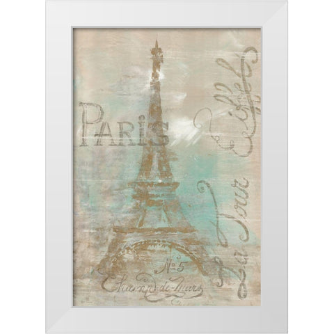 Champs de Mars White Modern Wood Framed Art Print by Cusson, Marie-Elaine