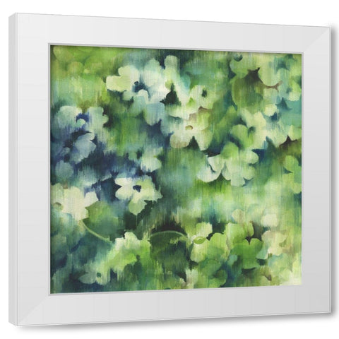 Lush Meadow White Modern Wood Framed Art Print by Wicks, Jane