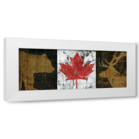 Canada Trio Panel I White Modern Wood Framed Art Print by Cusson, Marie-Elaine
