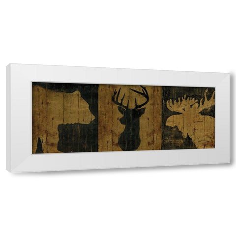 Canada Trio Panel II White Modern Wood Framed Art Print by Cusson, Marie-Elaine