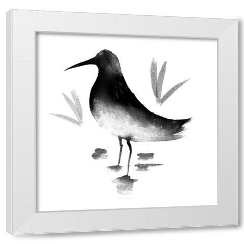 Waters Edge II White Modern Wood Framed Art Print by Northern Lights