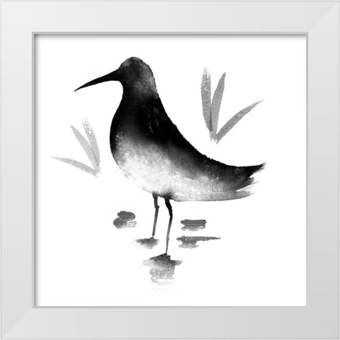 Waters Edge II White Modern Wood Framed Art Print by Northern Lights