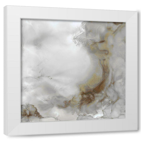 Portland Skies Square Trio II White Modern Wood Framed Art Print by Reed, Tara