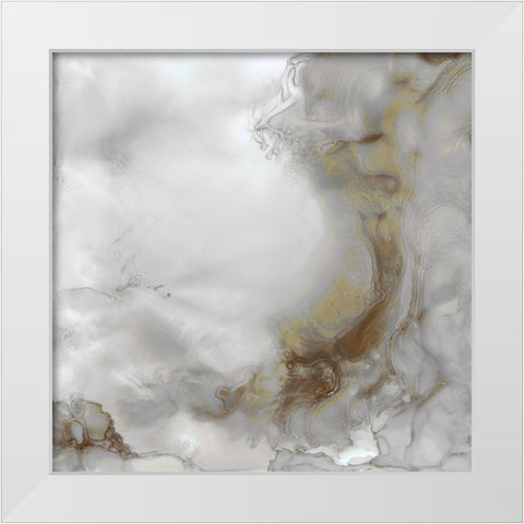 Portland Skies Square Trio II White Modern Wood Framed Art Print by Reed, Tara