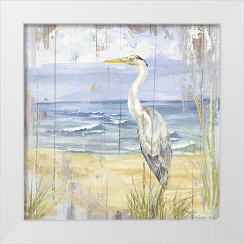 Birds of the Coast Rustic II White Modern Wood Framed Art Print by Reed, Tara