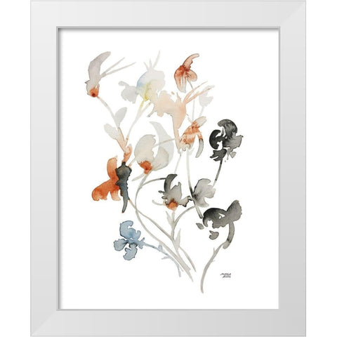 Watercolor Botanical I White Modern Wood Framed Art Print by Bijou, Andrea