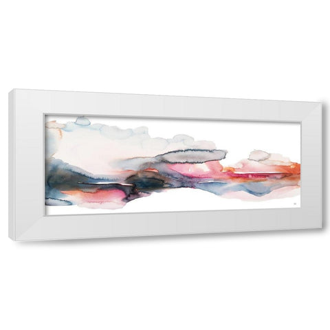 Rain on Sunset White Modern Wood Framed Art Print by Bijou, Andrea