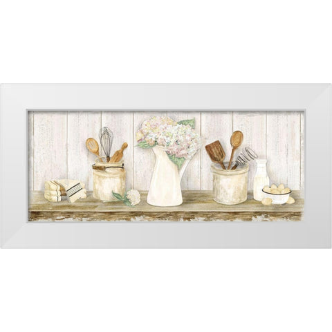 Vintage Kitchen Panel White Modern Wood Framed Art Print by Reed, Tara