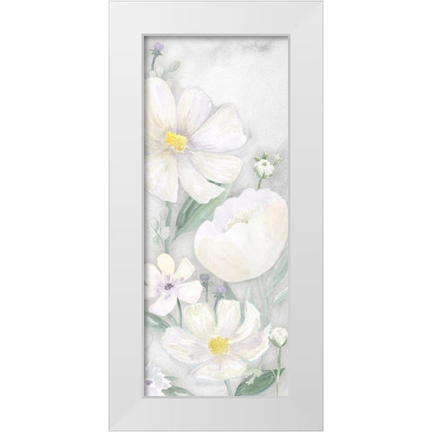 Peaceful Repose Gray Panel I White Modern Wood Framed Art Print by Reed, Tara