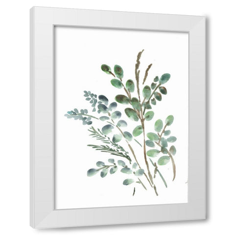 Farmhouse Botanicals II White Modern Wood Framed Art Print by Chapman, Marcy