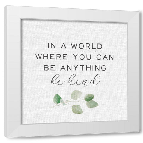 Inspired Life II White Modern Wood Framed Art Print by Hartworks