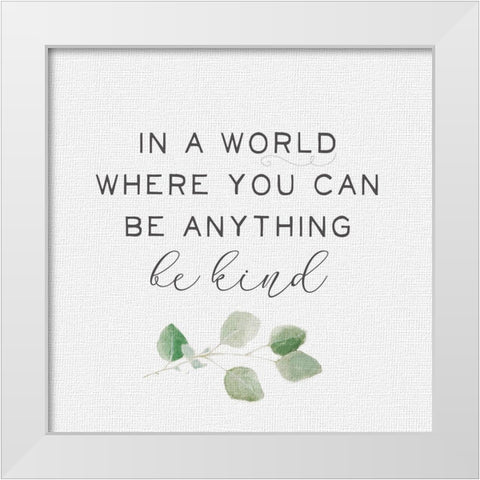 Inspired Life II White Modern Wood Framed Art Print by Hartworks