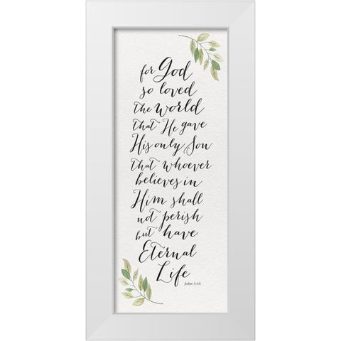 Inspired Panel II White Modern Wood Framed Art Print by Hartworks