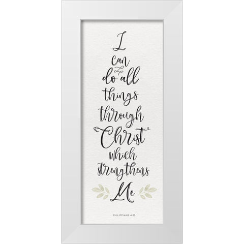 Inspired Panel IV White Modern Wood Framed Art Print by Hartworks