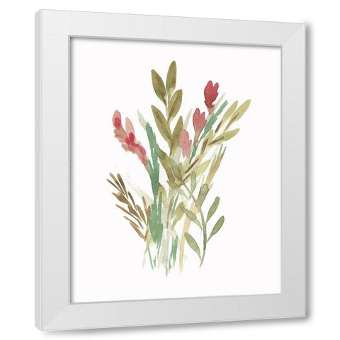 Farmhouse Florals IV White Modern Wood Framed Art Print by Chapman, Marcy