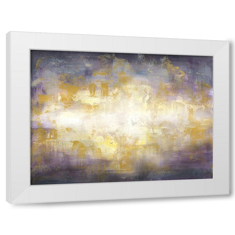 Sunrise Abstract Landscape White Modern Wood Framed Art Print by Tre Sorelle Studios