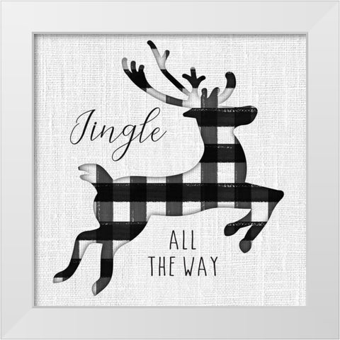 Winter Wonder I White Modern Wood Framed Art Print by Hartworks