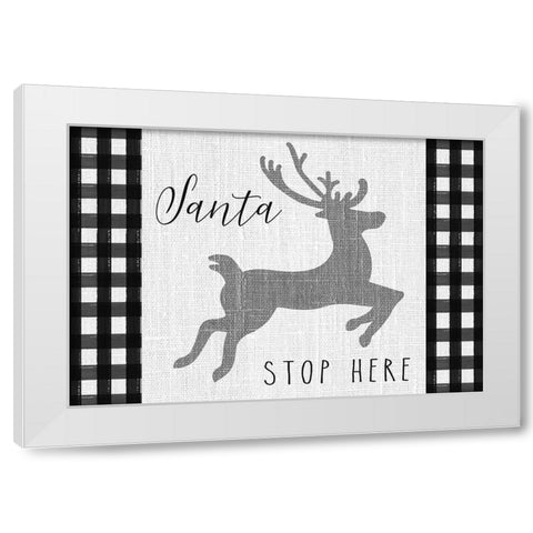 Winter Wonder landscape I White Modern Wood Framed Art Print by Hartworks