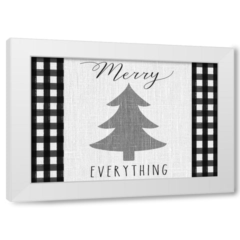 Winter Wonder landscape II White Modern Wood Framed Art Print by Hartworks