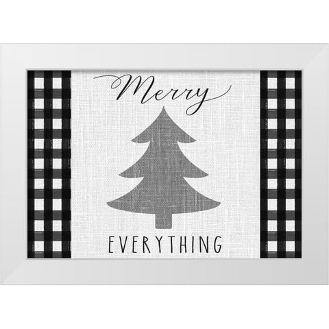 Winter Wonder landscape II White Modern Wood Framed Art Print by Hartworks