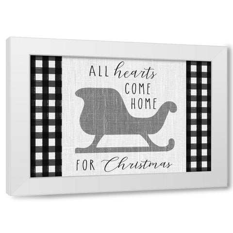 Winter Wonder landscape III White Modern Wood Framed Art Print by Hartworks