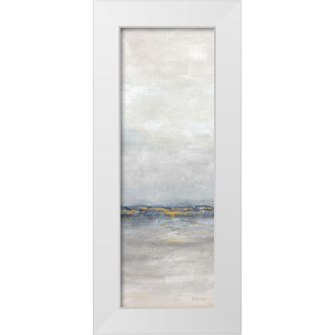 Crystal Gray Bay panel I White Modern Wood Framed Art Print by Coulter, Cynthia