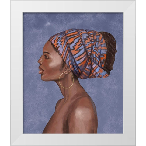 Beautiful Woman II White Modern Wood Framed Art Print by Bannarot